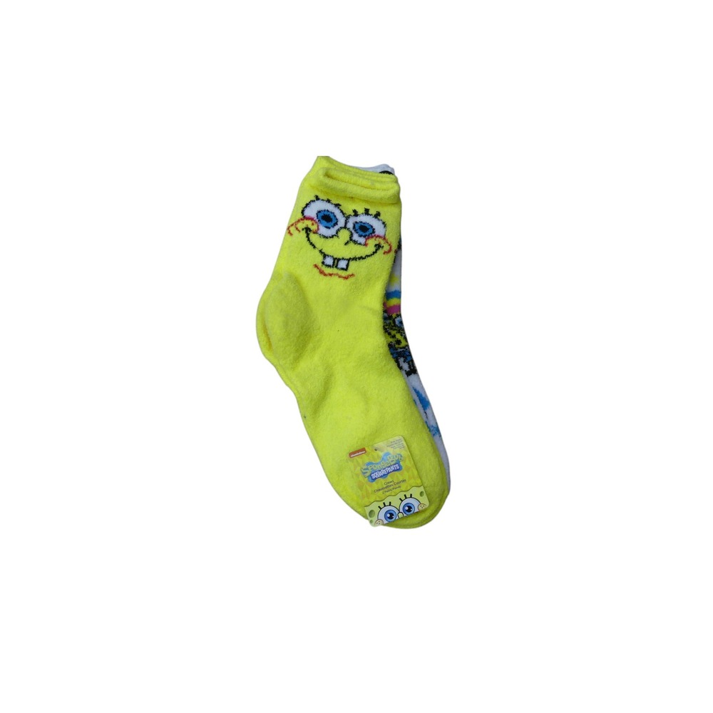 Nickelodeon Socks Unisex One Size Yellow SpongeBob SquarePants 2 Pair Pack